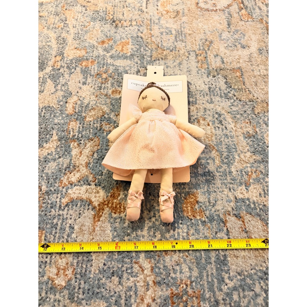 NWT Cupcakes & Cashmere Plush Toy Ballerina Doll Pink - Picture 3 of 6